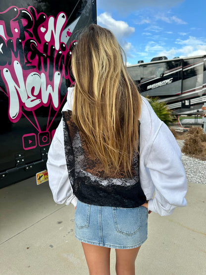 Viral lace hoodie