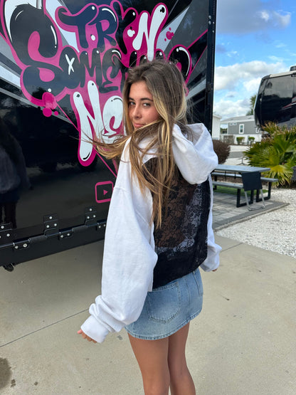 Viral lace hoodie
