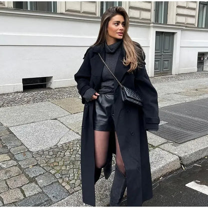 Maison Black Overcoat