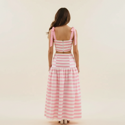 Rosé Riviera Stripe Set